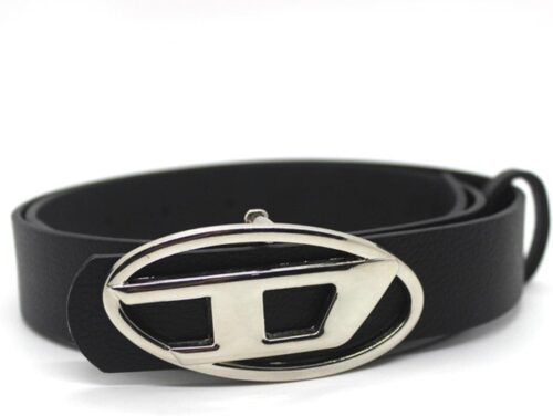 Cookoe Ovale Metall-Buchstabenschnalle, für Damen und Herren, Pu, Dekorativer Gürtel, Luxuriöses-Design, Persönlicheil, Vielseeitiger Gürtele