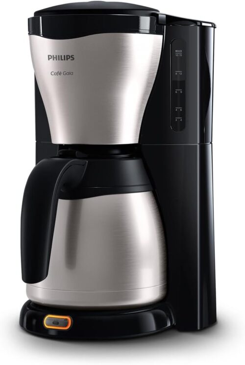 Philips HD7546 / 20 Gaia Filter Kaffeemaschine mit Thermo -Krug, Schwarz / Metall