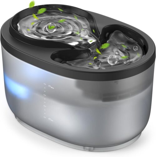 Anisall Cat Fountain, Ultra Silent 2,5 l Trinkbrunnen für Katzen mit energieeffizienter Pumpe, BPA-freier Katzentrinkbrunnen (ABS + PP), leicht zu reinigende Haustier-Trinkbrunnen