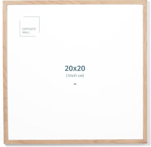 Gegenüber Wall Solid Oak Photo Frame 20×20 Zoll Leicht, vielseitig und bruchfestes Wanddekor für Büro, Galerie und Zuhause