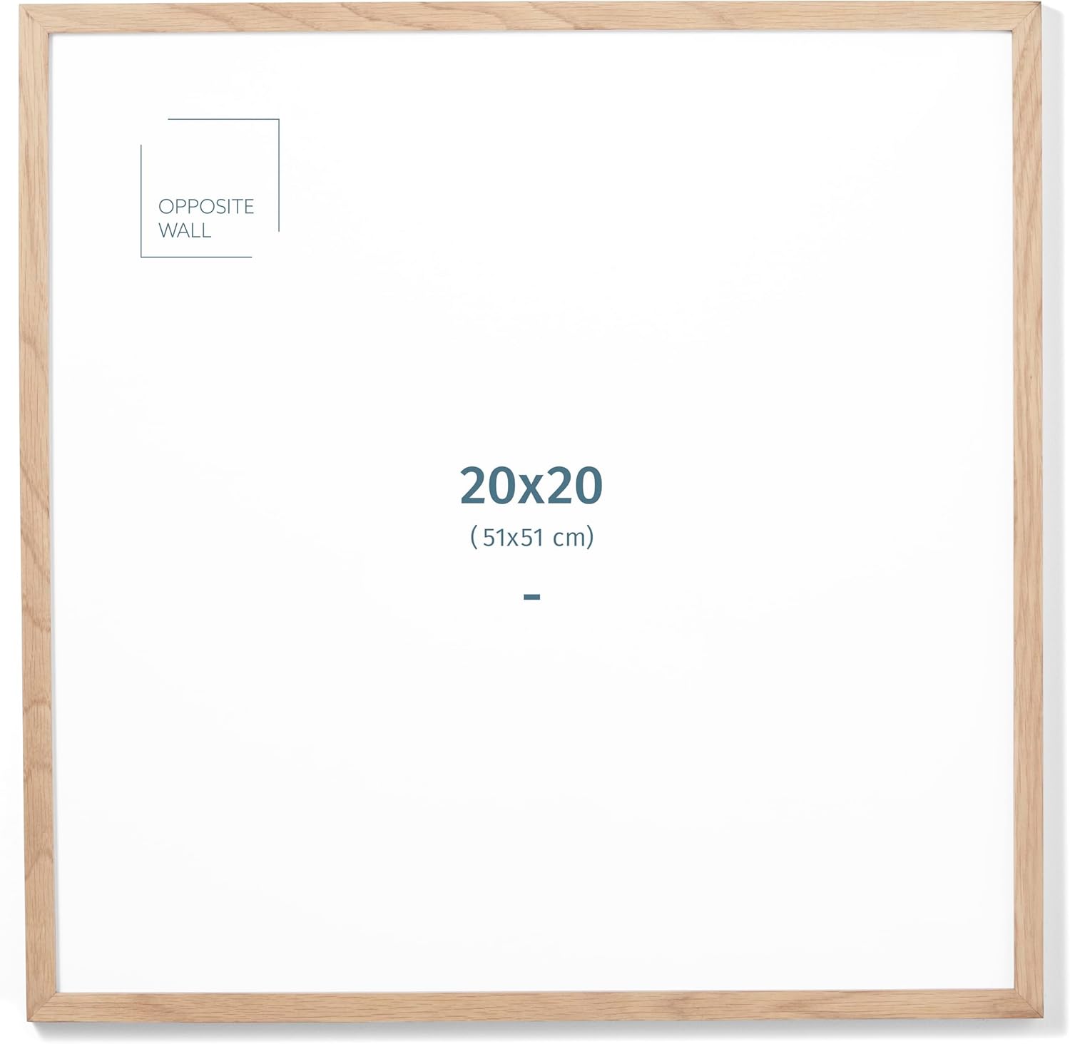 Gegenüber Wall Solid Oak Photo Frame 20x20 Zoll Leicht, vielseitig und bruchfestes Wanddekor für Büro, Galerie und Zuhause