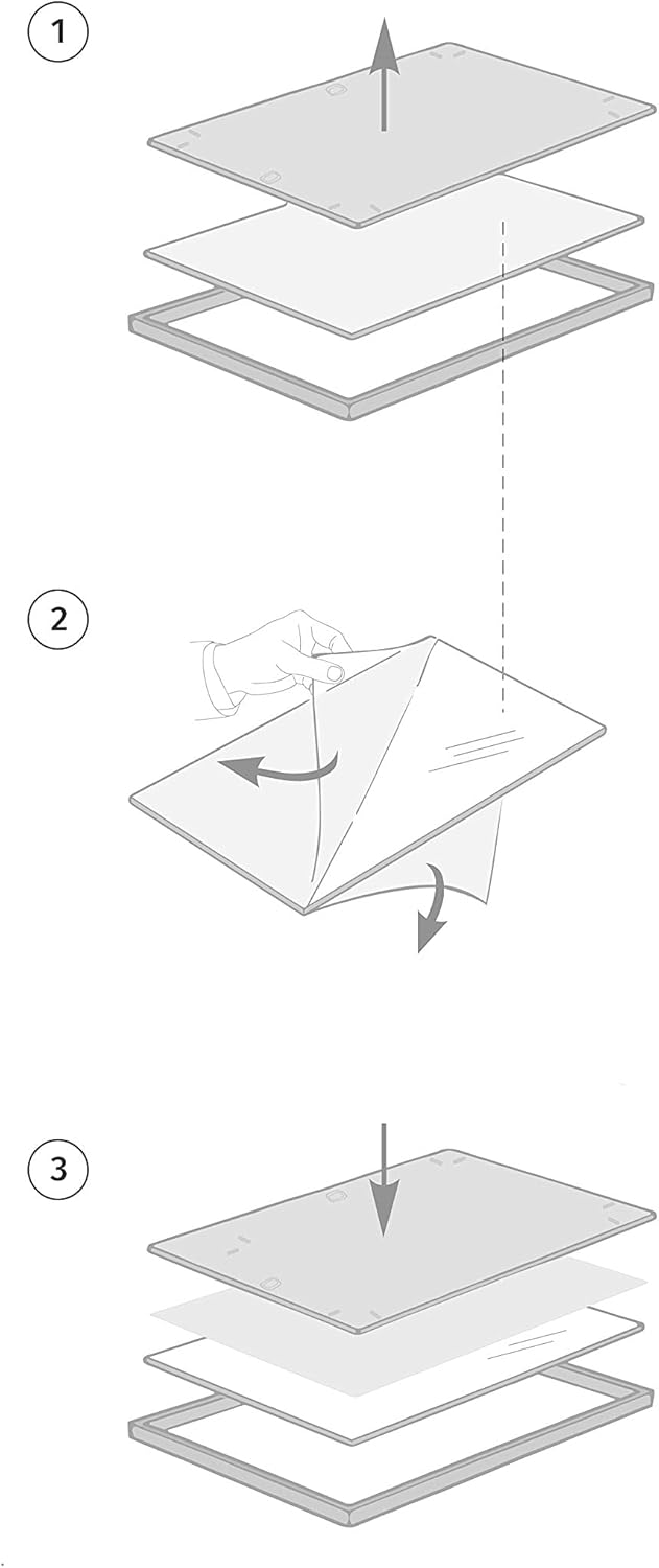 Gegenüber Wall Solid Oak Photo Frame 20x20 Zoll Leicht, vielseitig und bruchfestes Wanddekor für Büro, Galerie und Zuhause – Bild 8