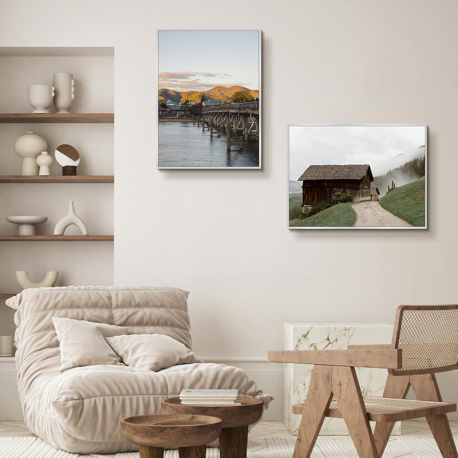 Frametory, 18 x 24 Zoll Aluminium Metall Wandmontage Rahmen für Drucke und Bilder mit echtem Glas (Silber, 4 Packung) – Bild 8