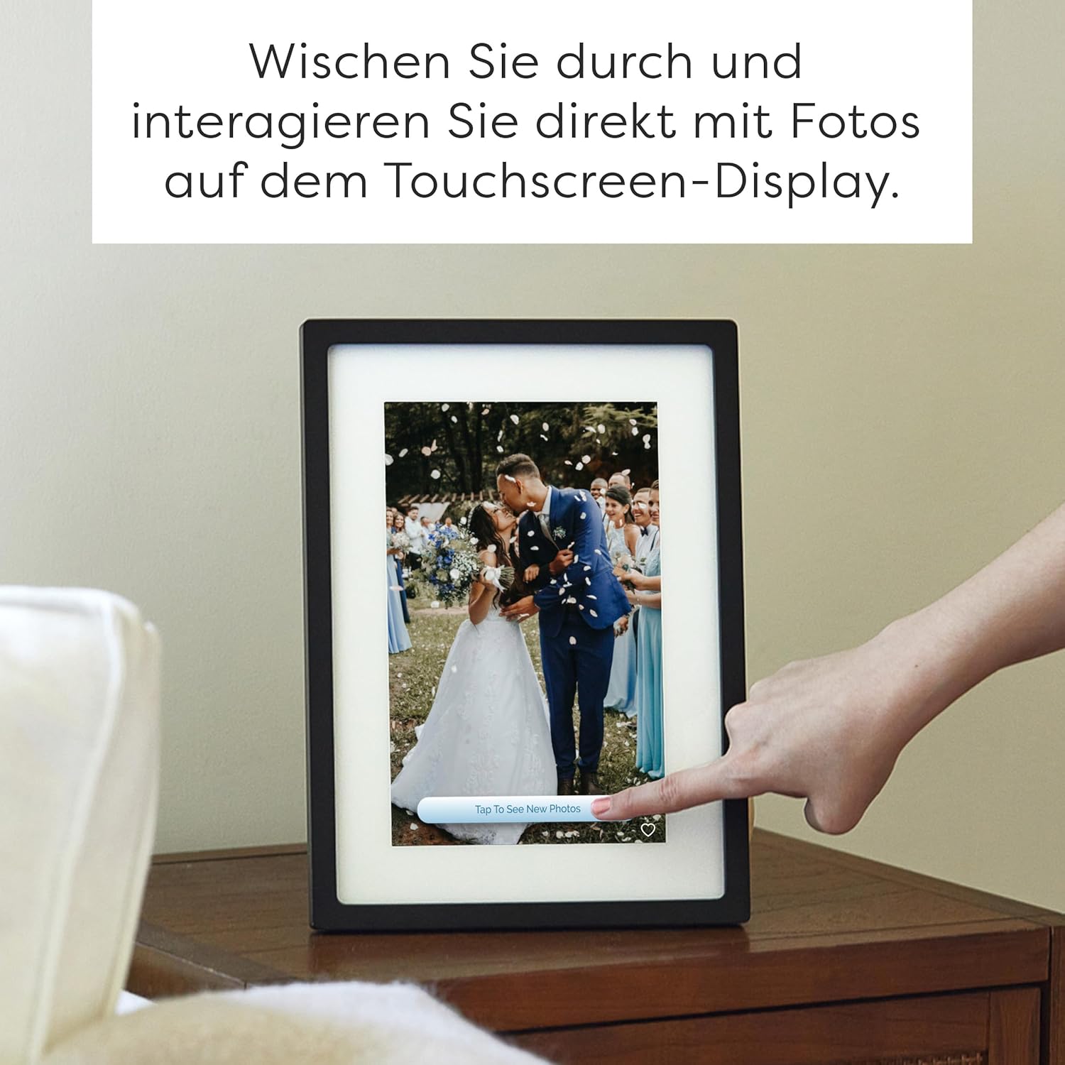 Skylight Frame - WLAN Digital Billder Frame, 10 -Zoll -Touchscreen, sofort per E -Mail oder App Fotos senden, Cloud Storage - Tolles Geschenk – Bild 5