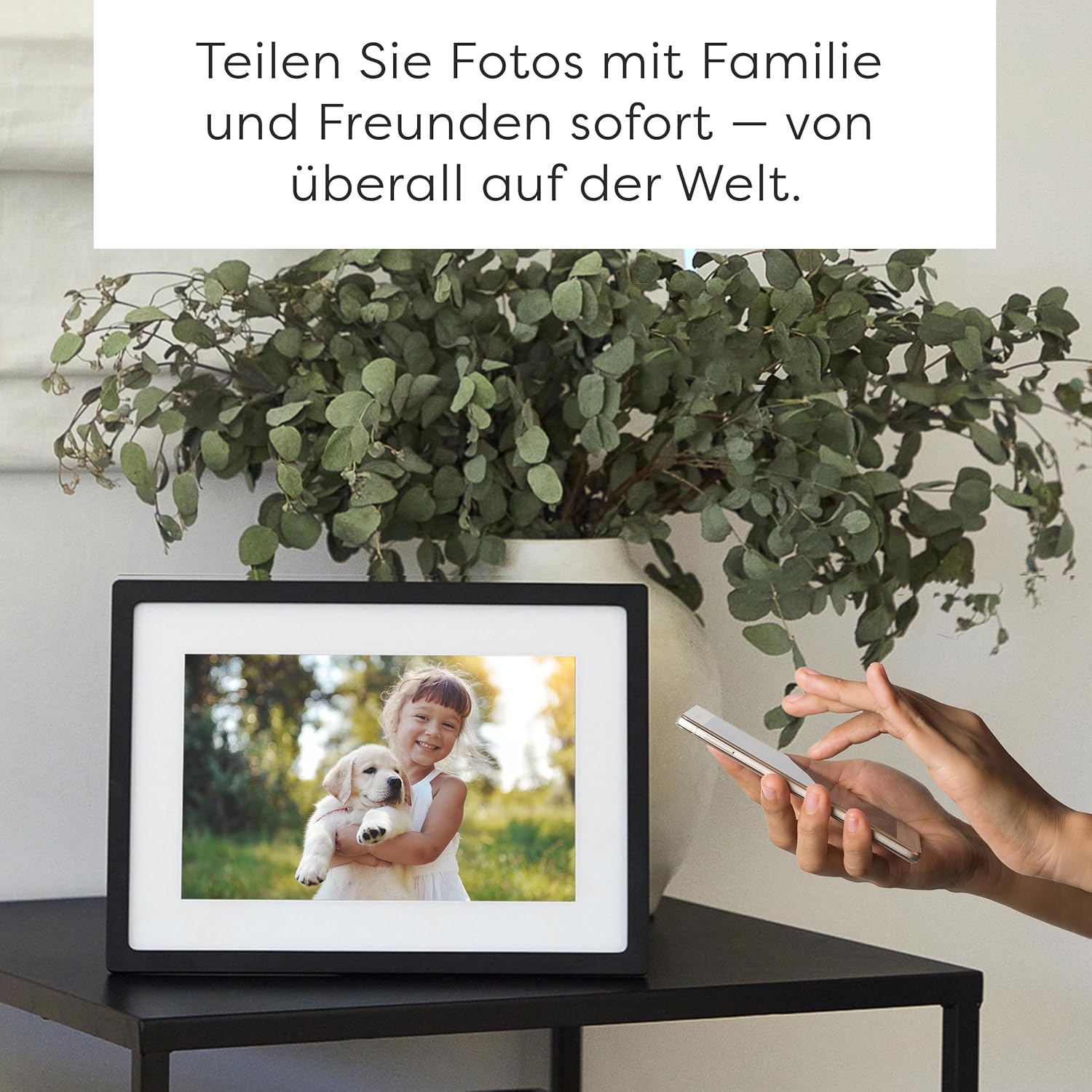 Skylight Frame - WLAN Digital Billder Frame, 10 -Zoll -Touchscreen, sofort per E -Mail oder App Fotos senden, Cloud Storage - Tolles Geschenk – Bild 3